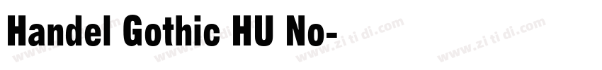 Handel Gothic HU No字体转换